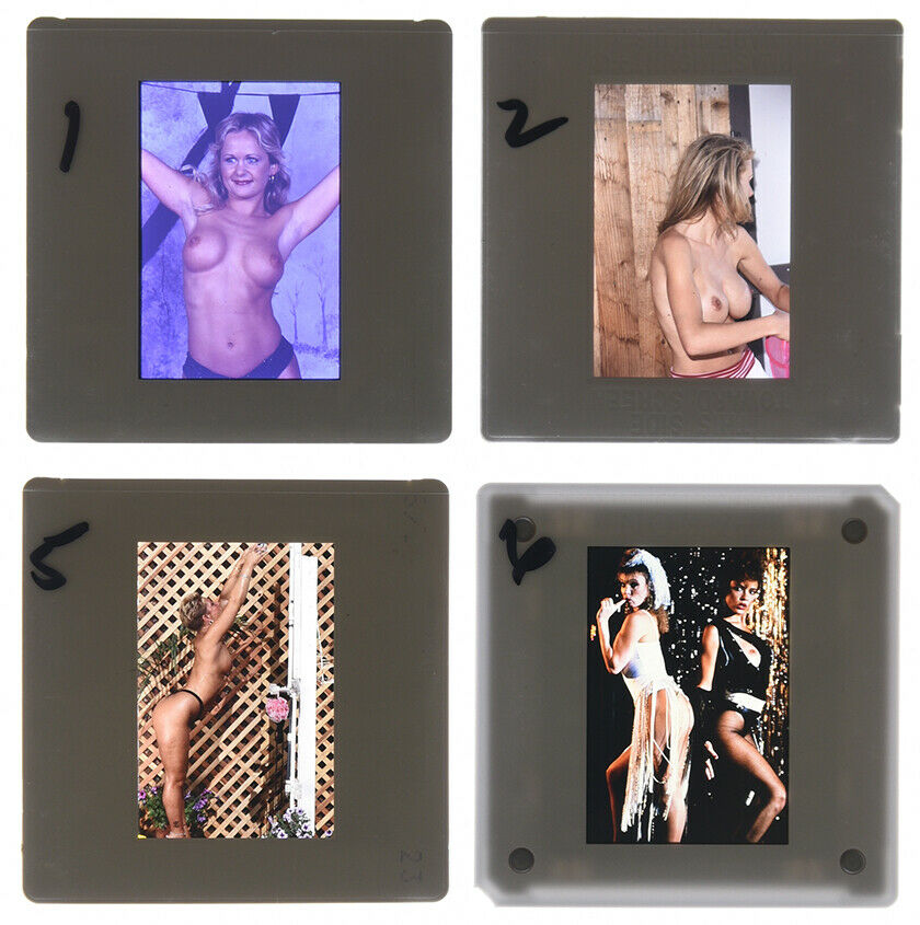 Lot Of (8) Nude 35mm Transparency Slide Female Model Vintage Pinup Lb1.18a