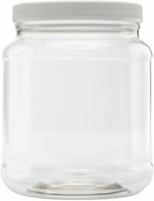 Clearview Containers |(Single) 5 LB / 80 oz Plastic Storage Container w/Lid |...