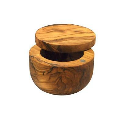 Olive Wood Sugar / Salt Pot / Salt Keeper/ Salt Cellar With Magnetic Lid (ol316)